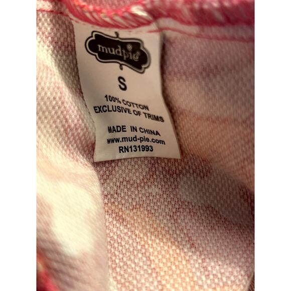 Mud Pie Red/Pink Gold Embroidered V Neck Cap Sleeve Dress Size SM (4/6) - Picture 8 of 8